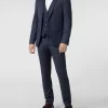 Großhandel ? MCNEAL Slim Fit 2-Knopf-Sakko Mit Webmuster – Marineblau ? 19