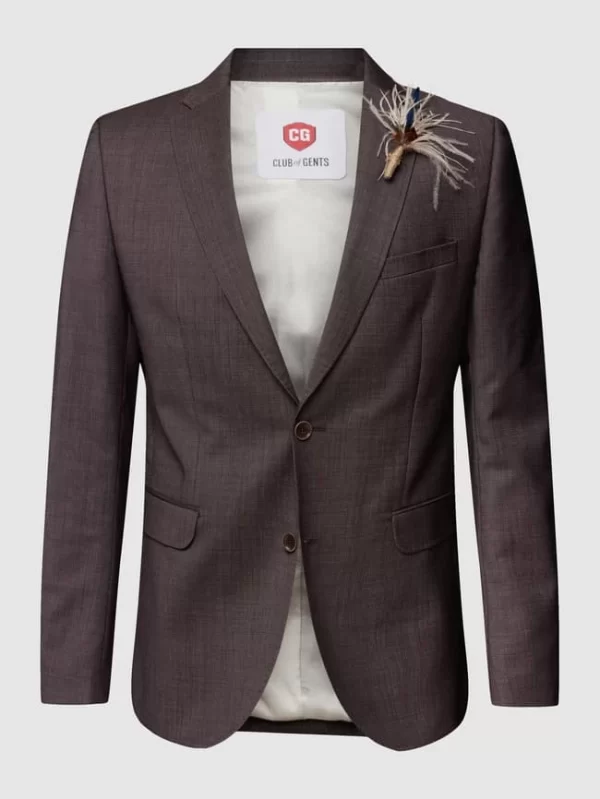 Am billigsten ? CG – Club Of Gents 2-Knopf-Sakko Mit Kissing Buttons Modell ‘Paul’ – Rot ? 3