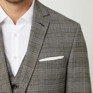 Am billigsten ? Cinque Slim Fit 2-Knopf-Sakko Mit Glencheck-Dessin Modell ‘Cidati’ – Mittelbraun ❤️ 13