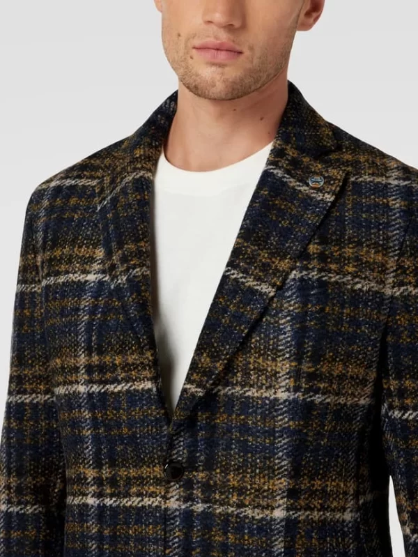 Aktion ⌛ CG – Club Of Gents 2-Knopf-Sakko In Woll-Optik Modell ‘Conley’ – Blau ? 4