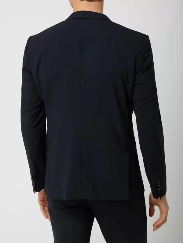 Beste Bewertungen von ? Esprit Collection Slim Fit 2-Knopf-Sakko Mit Stretch-Anteil – Dunkelblau ? 6