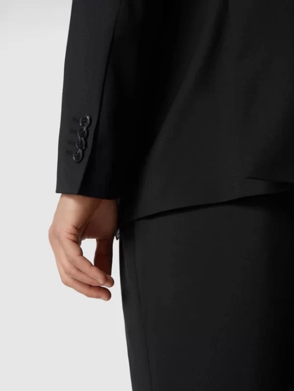 Am billigsten ? Christian Berg Men 2-Knopf-Sakko Mit Stretch-Anteil – Schwarz ❤️ 4