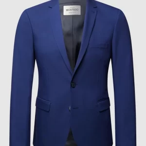 Bester Verkauf ⭐ Montego 2-Knopf-Sakko Mit Fallendem Revers – Royalblau ⌛ 9
