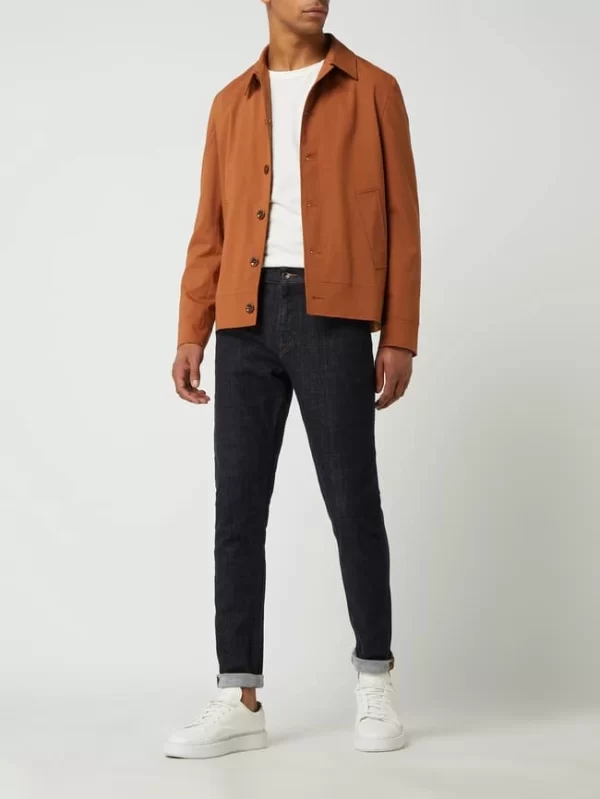 Bester Verkauf ? CG – Club Of Gents Slim Fit Sakko Mit Stretch-Anteil Modell ‘Ave’ – Orange ? 1
