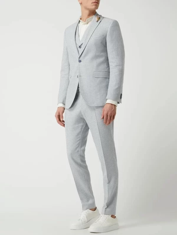 Beste Bewertungen von ? CG – Club Of Gents Slim Fit 2-Knopf-Sakko Mit Leinen-Anteil Modell ‘Paul’ – Hellblau ? 1