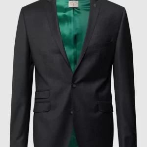 Angebote ✨ CG – Club Of Gents Slim Fit 2-Knopf-Sakko Aus Schurwolle – ‘Savile Row’ – Dunkelgrau ? 9