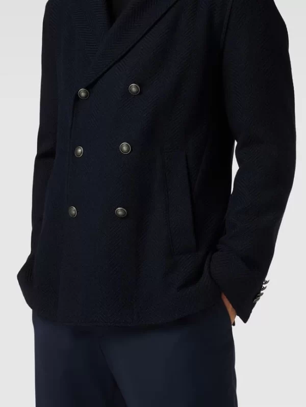 Besorgen ❤️ Windsor Sakko Mit Strickmuster Modell ‘Salto’ – Marineblau ? 4