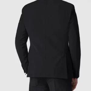 Rabatt ? Strellson Slim Fit 2-Knopf-Sakko Mit Fallendem Revers ‘Flex Cross’ – Schwarz ? 15