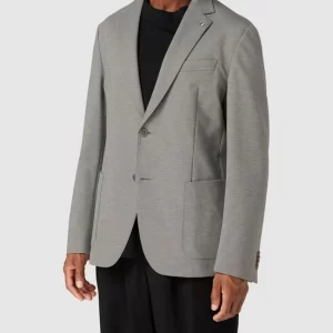 Angebote ✔️ BOSS Slim Fit 2-Knopf-Sakko In Melierter Optik Modell ‘Hanry’ – Hellgrau ? 13