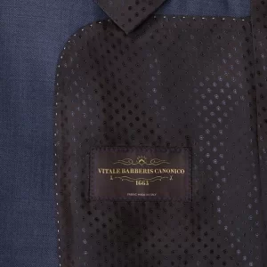 Auslauf ? Carl Gross Modern Fit 2-Knopf-Sakko Aus Schurwolle Modell ‘Steven’ – Rauchblau ? 21