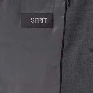 Angebote ? Esprit Collection Slim Fit 2-Knopf-Sakko Mit Stretch-Anteil – Anthrazit ? 16