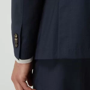 Brandneu ? Windsor Shaped Fit 2-Knopf-Sakko Aus Schurwolle Modell ‘Travel-W’ – Marineblau ? 21