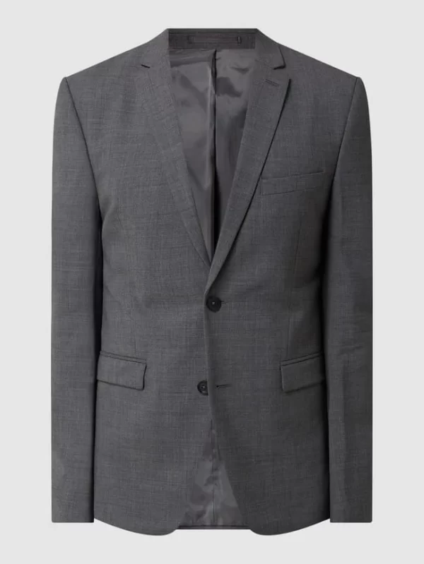 Angebote ? Esprit Collection Slim Fit 2-Knopf-Sakko Mit Stretch-Anteil – Anthrazit ? 3