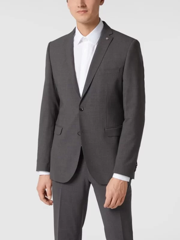 Top 10 ? CG – Club Of Gents Slim Fit 2-Knopf-Sakko Mit Pattentaschen Modell ‘Caden’ – Dunkelgrau ? 5