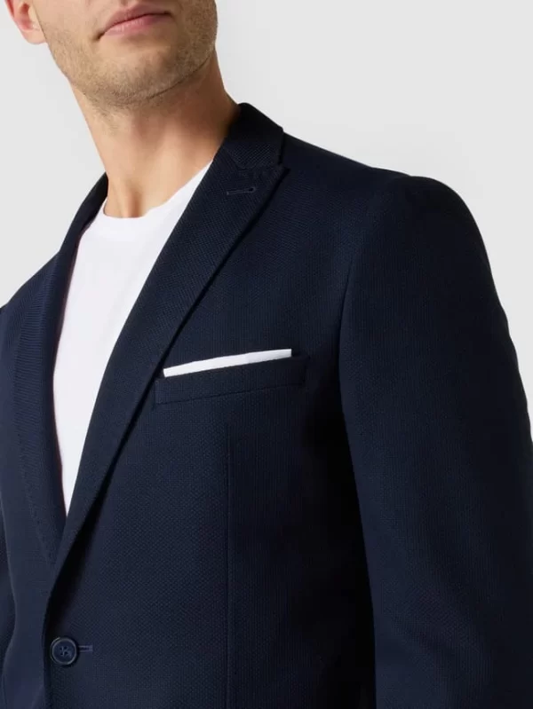 Schlussverkauf ? Cinque 2-Knopf-Sakko Mit Stretch-Anteil Modell ‘Cirelli’ – Blau ? 4