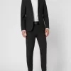 Besorgen ✨ Selected Homme Slim Fit 2-Knopf-Sakko Mit Stretch-Anteil Modell ‘Josh’ – Schwarz ✔️ 5