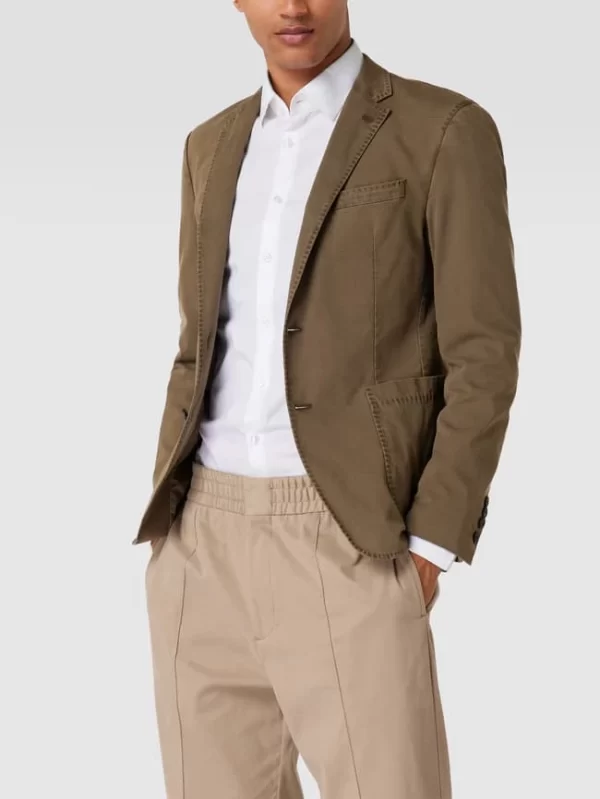 Am billigsten ? JOOP! Collection Slim Fit 2-Knopf-Sakko Mit Stretch-Anteil – Olivgrün ? 5