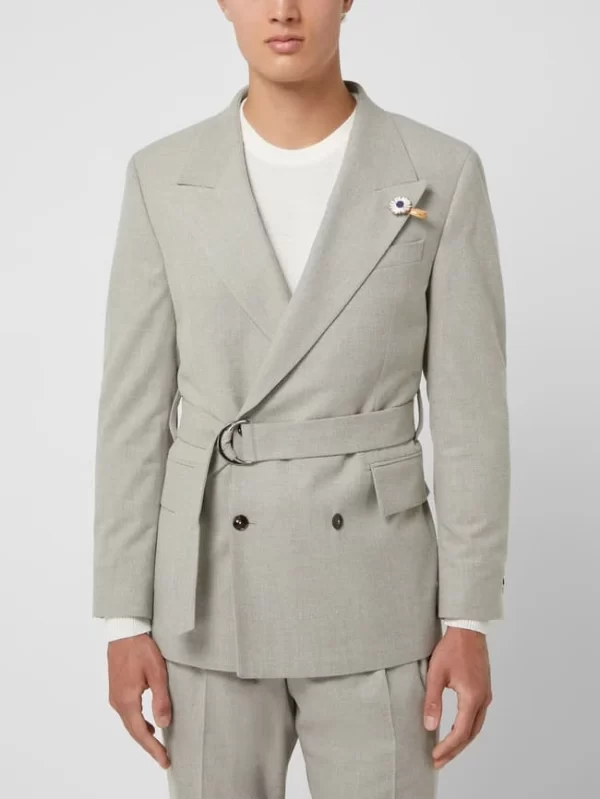 Besorgen ? Baldessarini Contemporary Fit Sakko Mit Taillengürtel Modell ‘Carter’ – Beige ✔️ 5