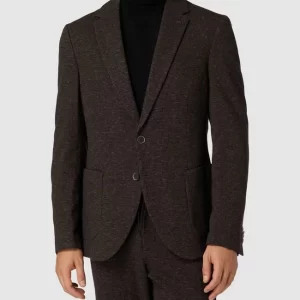 Top 10 ? MCNEAL Slim Fit 2-Knopf-Sakko Mit Hahnentrittmuster – Mittelbraun ? 13