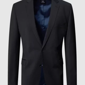Rabatt ? Strellson Slim Fit 2-Knopf-Sakko Mit Fallendem Revers ‘Flex Cross’ – Schwarz ? 9