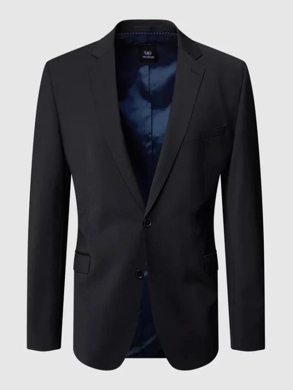 Rabatt ? Strellson Slim Fit 2-Knopf-Sakko Mit Fallendem Revers ‘Flex Cross’ – Schwarz ? 3