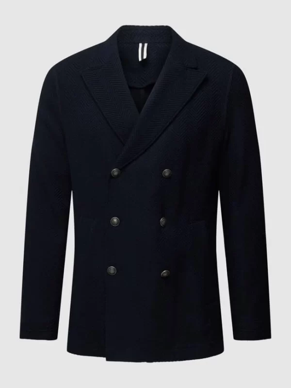Besorgen ❤️ Windsor Sakko Mit Strickmuster Modell ‘Salto’ – Marineblau ? 3