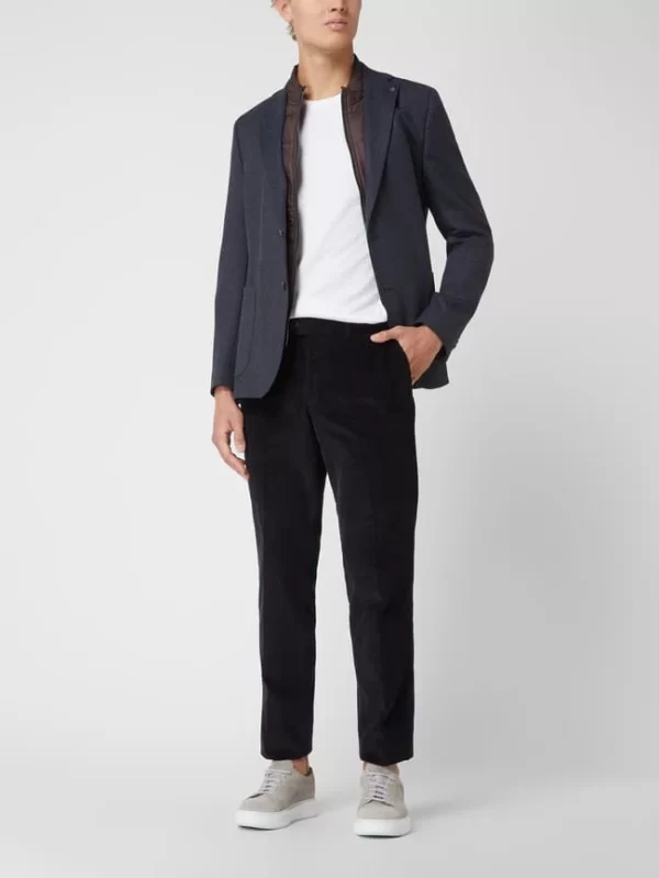 Bestpreis ? DIGEL Modern Fit 2-Knopf-Sakko Mit Stretch-Anteil Modell ‘Earl’ – Dunkelblau ⭐ 1