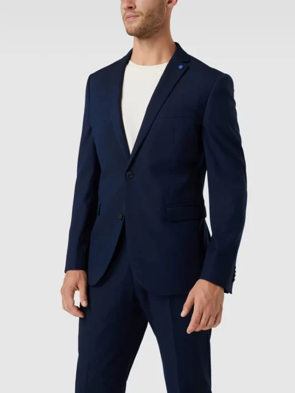Beste Bewertungen von ? S.Oliver BLACK LABEL Slim Fit 2-Knopf-Sakko Mit Webstruktur – Marineblau ? 5