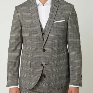 Am billigsten ? Cinque Slim Fit 2-Knopf-Sakko Mit Glencheck-Dessin Modell ‘Cidati’ – Mittelbraun ❤️ 15