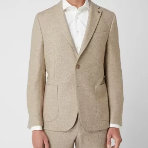 Beste Bewertungen von ? DIGEL Modern Fit 2-Knopf-Sakko Mit Seide-Anteil Modell ‘Edward’ – Beige ? 15