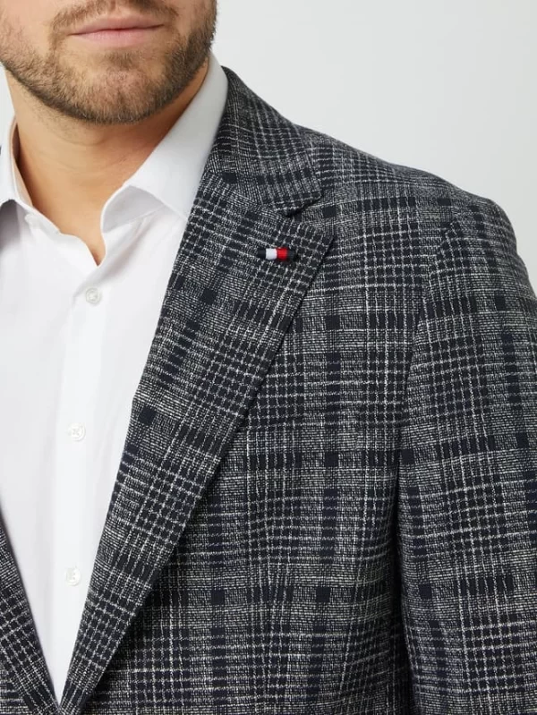Rabatt ? Tommy Hilfiger Slim Fit 2-Knopf-Sakko Mit Woll-Anteil – Marineblau ? 4