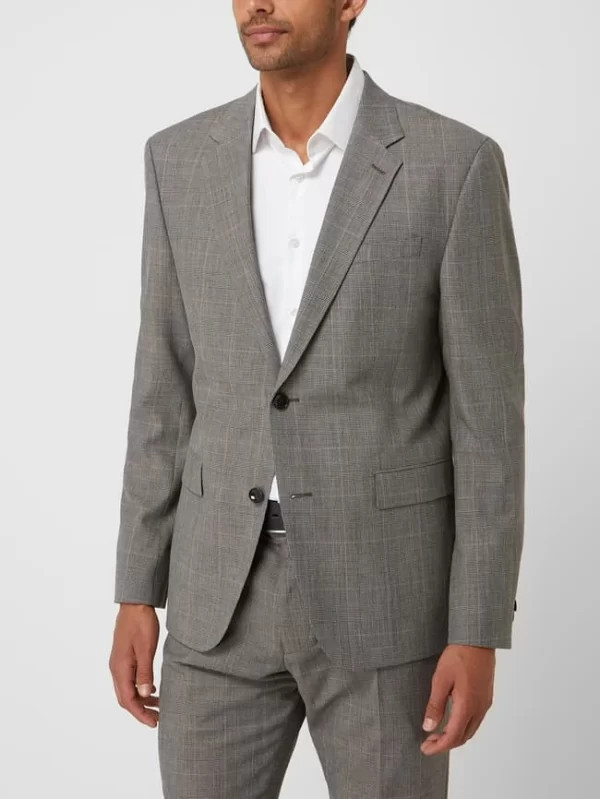 Bestes Angebot ? Strellson Slim Fit 2-Knopf-Sakko Aus Wollmischung Modell ‘Aidan’ – Beige ? 5
