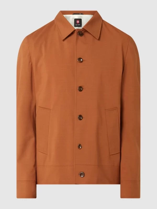 Bester Verkauf ? CG – Club Of Gents Slim Fit Sakko Mit Stretch-Anteil Modell ‘Ave’ – Orange ? 3