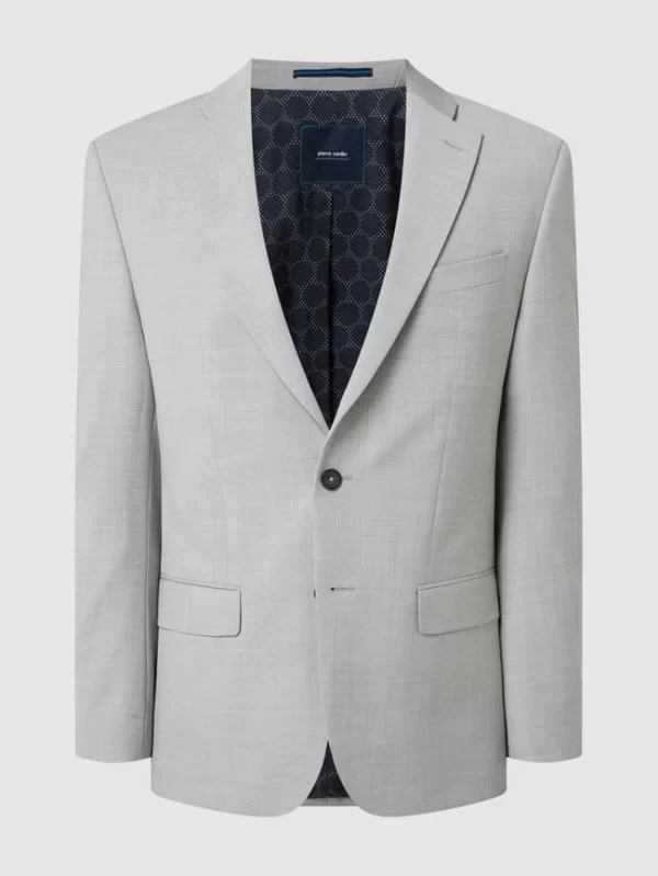 Schlussverkauf ? Pierre Cardin Modern Fit 2-Knopf-Sakko Mit Stretch-Anteil Modell ‘Grant’ – ‘Futureflex’ – Hellgrau ? 3