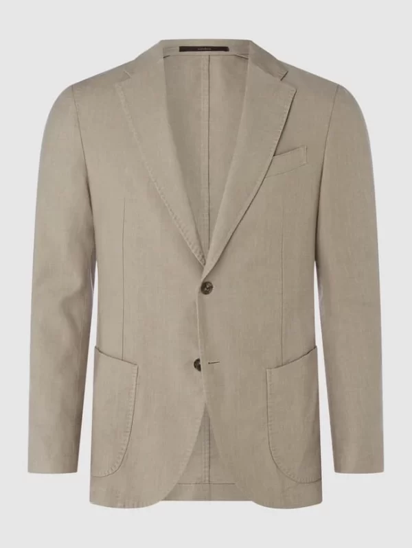 Aktion ⌛ Windsor Shaped Fit 2-Knopf-Sakko Mit Stretch-Anteil Modell ‘Giro’ – Beige ✔️ 1
