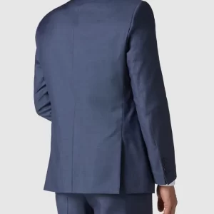 Am billigsten ? Carl Gross Modern Fit 2-Knopf-Sakko Aus Schurwolle – Blau ? 15