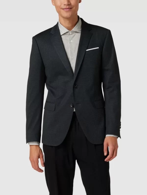 Blitzangebot ? JOOP! Collection 2-Knopf-Sakko Mit Reverskragen Modell ‘Herby’ – Marineblau ? 5