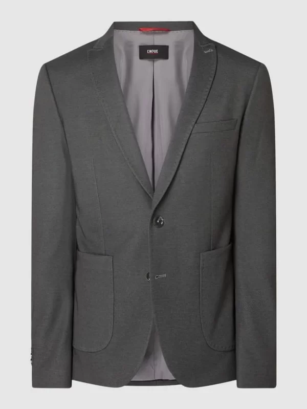 Rabatt ? Cinque Slim Fit 2-Knopf-Sakko Mit Viskose-Anteil Modell ‘Cirelli’ – Hellgrau ? 3