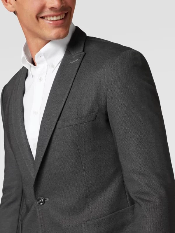 Rabatt ? Cinque Slim Fit 2-Knopf-Sakko Mit Viskose-Anteil Modell ‘Cirelli’ – Hellgrau ? 4