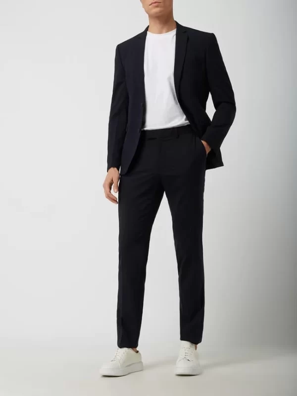 Beste Bewertungen von ? Esprit Collection Slim Fit 2-Knopf-Sakko Mit Stretch-Anteil – Dunkelblau ? 1
