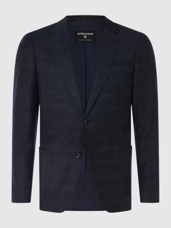 Billig ? Strellson Slim Fit 2-Knopf-Sakko Mit Stretch-Anteil Modell ‘Arndt’ – Marineblau ⭐ 3