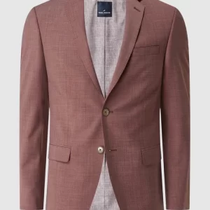 Neu ❤️ Daniel Hechter Modern Fit 2-Knopf-Sakko Mit Stretch-Anteil – Bordeaux Rot ? 10