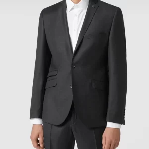 Angebote ✨ CG – Club Of Gents Slim Fit 2-Knopf-Sakko Aus Schurwolle – ‘Savile Row’ – Dunkelgrau ? 13