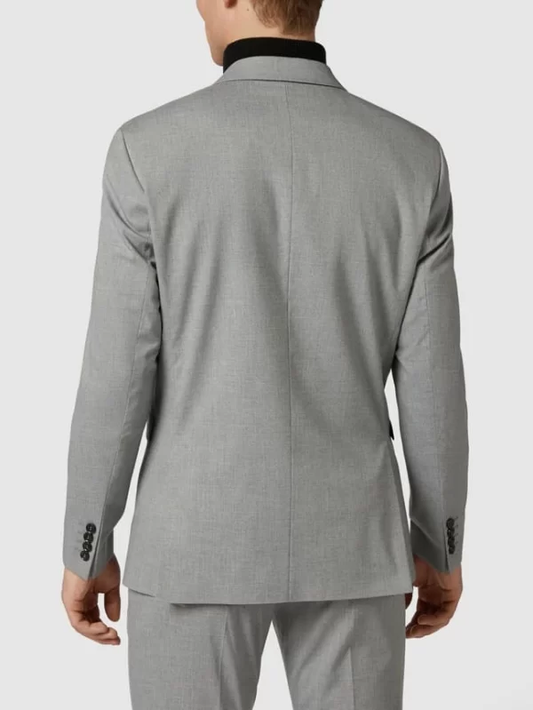 Angebote ? Selected Homme Slim Fit 2-Knopf-Sakko Mit Stretch-Anteil – Hellgrau Meliert ⭐ 6