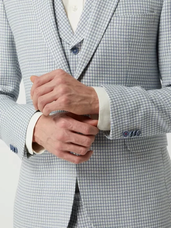Beste Bewertungen von ? CG – Club Of Gents Slim Fit 2-Knopf-Sakko Mit Leinen-Anteil Modell ‘Paul’ – Hellblau ? 7