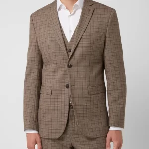 Rabatt ⌛ Selected Homme Slim Fit 2-Knopf-Sakko Mit Stretch-Anteil Modell ‘Logan’ – Mittelbraun ? 14