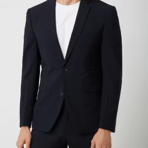 Beste Bewertungen von ? Esprit Collection Slim Fit 2-Knopf-Sakko Mit Stretch-Anteil – Dunkelblau ? 14