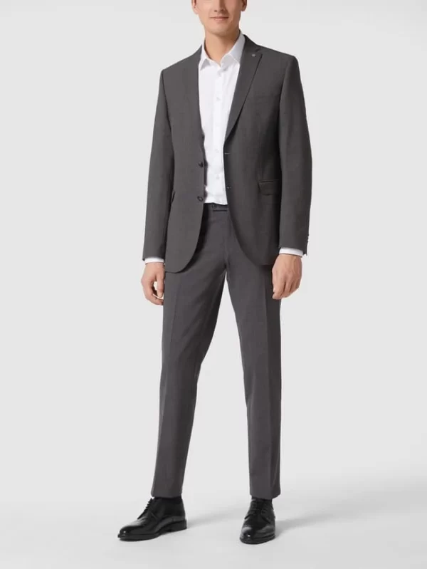 Top 10 ? CG – Club Of Gents Slim Fit 2-Knopf-Sakko Mit Pattentaschen Modell ‘Caden’ – Dunkelgrau ? 1