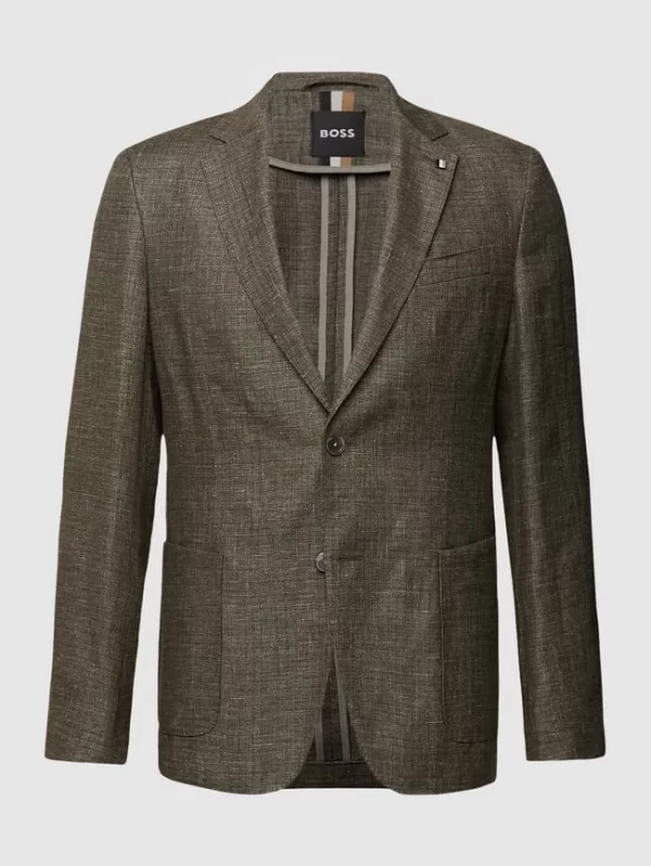 Bester Verkauf ? BOSS Sakko Mit Brand-Detail – Olivgrün ? 1
