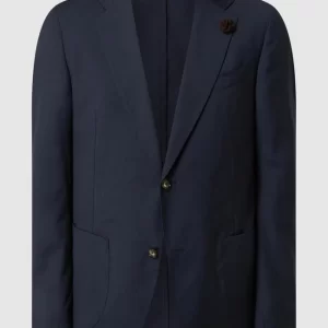 Brandneu ? Windsor Shaped Fit 2-Knopf-Sakko Aus Schurwolle Modell ‘Travel-W’ – Marineblau ? 11